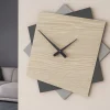 Orologi Da Parete Moderni-Selezionato da Mazzolaluce Orologio moderno da parete grande 60cm rovere breeze grigio