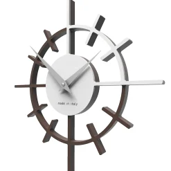 Orologi Da Parete Moderni-Selezionato da Mazzolaluce Orologio moderno da parete legno colore cioccolato
