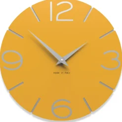 Orologi Da Parete Moderni-Selezionato da Mazzolaluce Orologio moderno da parete legno colore melone