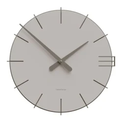 Orologi Da Parete Moderni-Selezionato da Mazzolaluce Orologio moderno da parete rotondo legno color sabbia 40cm