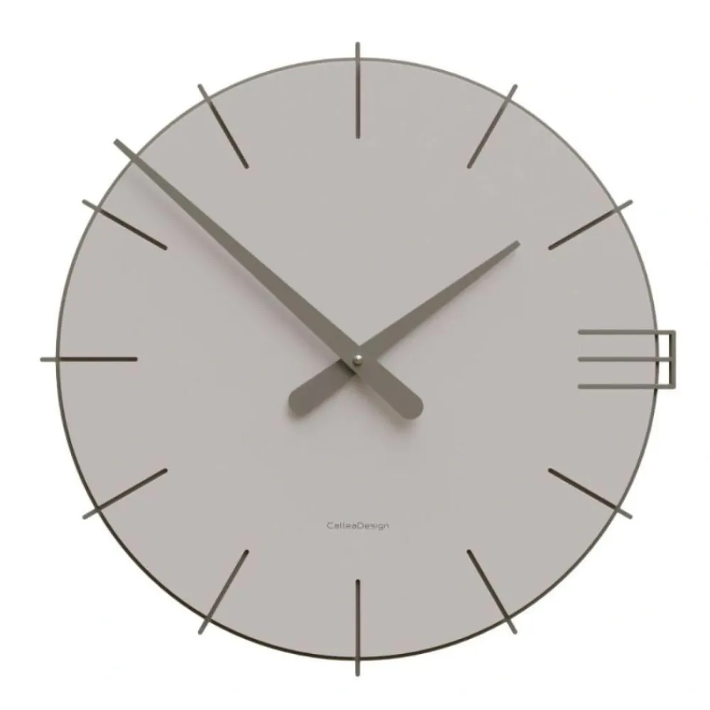 Orologi Da Parete Moderni-Selezionato da Mazzolaluce Orologio moderno da parete rotondo legno color sabbia 40cm