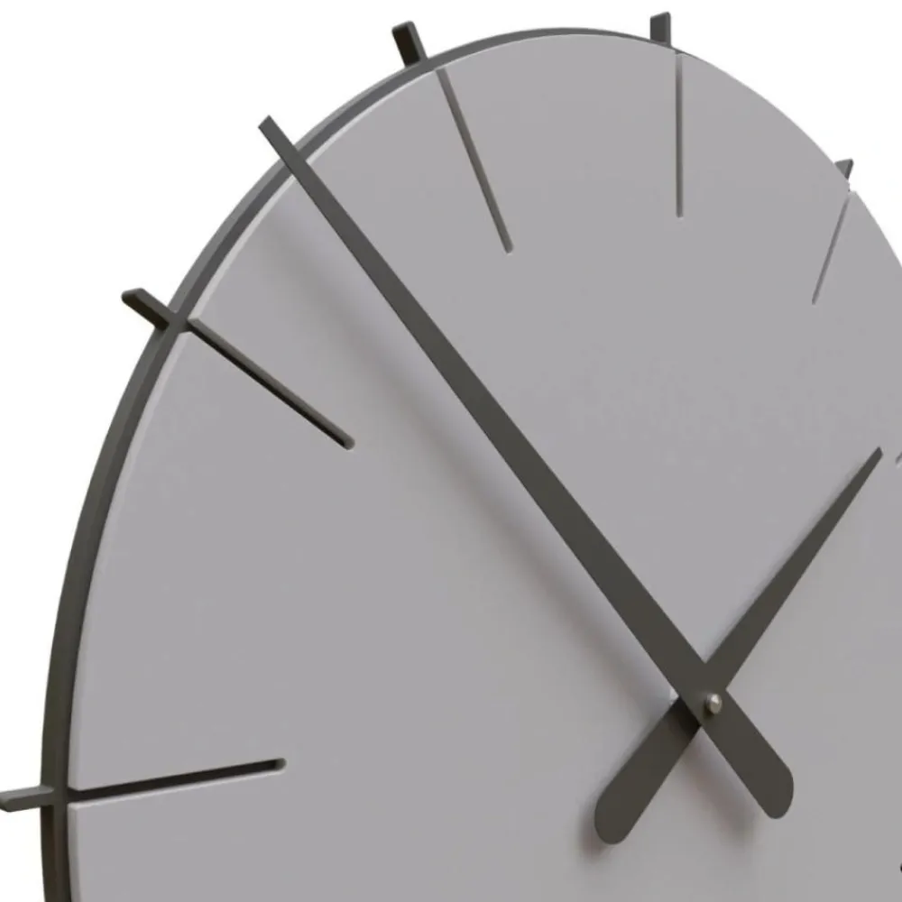 Orologi Da Parete Moderni-Selezionato da Mazzolaluce Orologio moderno da parete rotondo legno color sabbia 40cm
