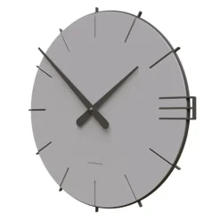 Orologi Da Parete Moderni-Selezionato da Mazzolaluce Orologio moderno da parete rotondo legno color sabbia 40cm