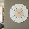 Orologi Da Parete Moderni-Selezionato da Mazzolaluce Orologio moderno da parete rovere decape in legno rotondo