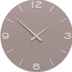 Orologi Da Parete Moderni-Selezionato da Mazzolaluce Orologio moderno da parete smarty legno grigio prugna