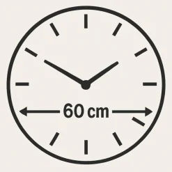 Orologi Da Parete Moderni-Selezionato da Mazzolaluce Orologio moderno da parete tortora rotondo effetto specchio bronzo 60cm