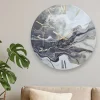 Orologi Da Parete Moderni-Selezionato da Mazzolaluce Orologio nero grigio 60cm da parete design moderno