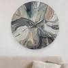 Orologi Da Parete Moderni-Selezionato da Mazzolaluce Orologio nuance 60cm da parete tondo moderno in resina