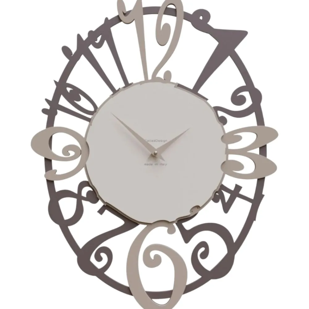 Orologi Da Parete Moderni-Selezionato da Mazzolaluce Orologio ovale da parete moderno design in legno