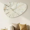 Orologi Da Parete Moderni-Selezionato da Mazzolaluce Orologio per grande parete 110x71 effetto marmo sagomato