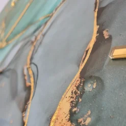 Orologi Da Parete Moderni-Selezionato da Mazzolaluce Orologio petrot 40cm da parete di resina effetto marmo verde