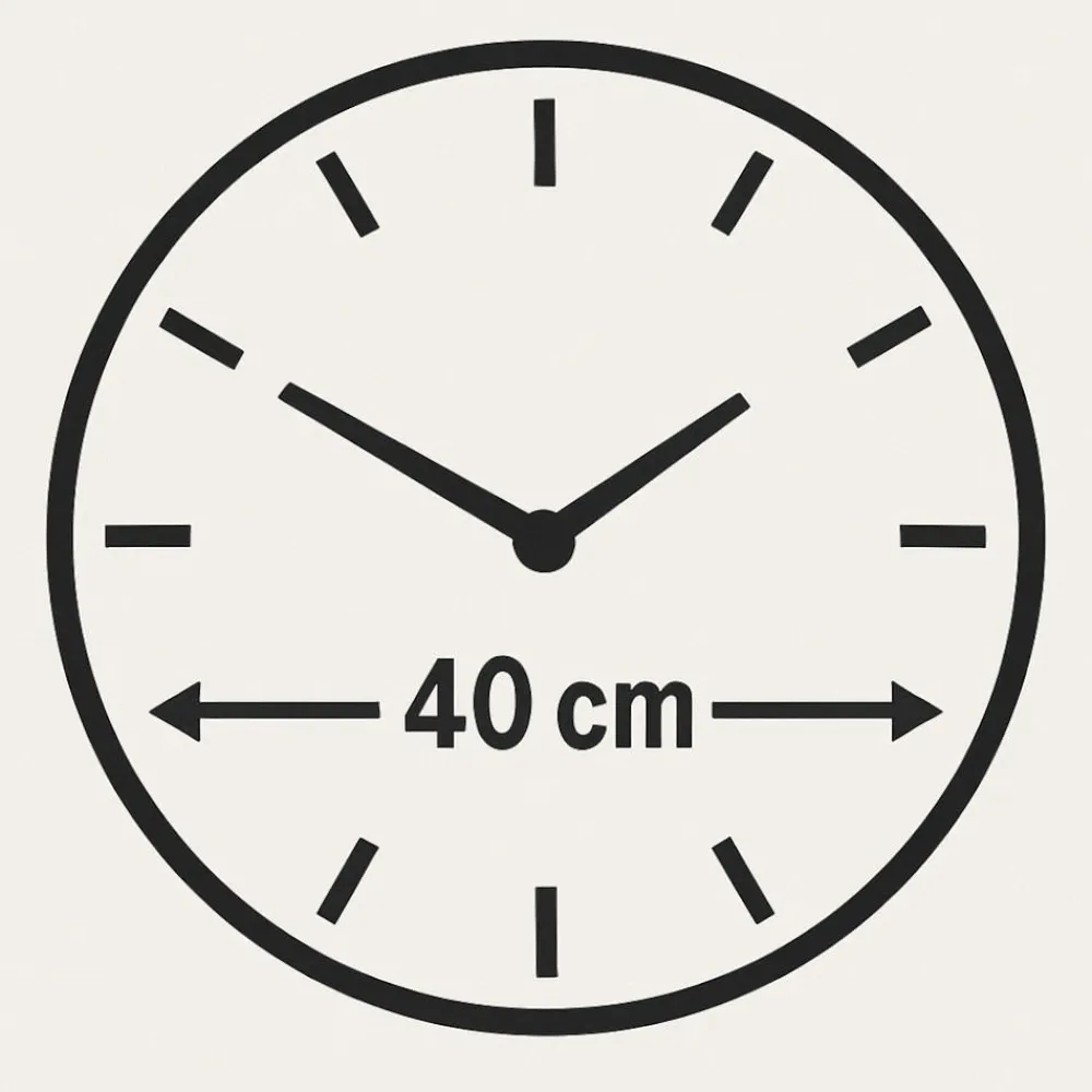 Orologi Da Parete Moderni-Selezionato da Mazzolaluce Orologio primavera da parete 40cm moderno rotondo moderno