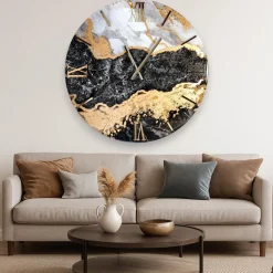 Orologi Da Parete Moderni-Selezionato da Mazzolaluce Orologio prime da parete 40cm design effetto marmo
