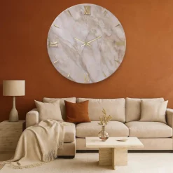 Orologi Da Parete Moderni-Selezionato da Mazzolaluce Orologio reale 100cm effetto marmo per parete di grandi dimensioni
