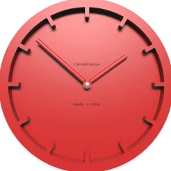 Orologi Da Parete Moderni-Selezionato da Mazzolaluce Orologio rosso fuoco 26 da parete design moderno