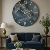 Orologi Da Parete Moderni-Selezionato da Mazzolaluce Orologio rotondo da parete 80cm grande design moderno