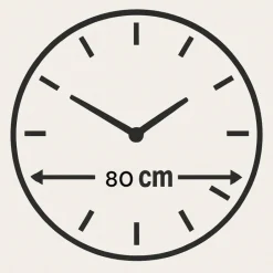 Orologi Da Parete Moderni-Selezionato da Mazzolaluce Orologio rotondo da parete 80cm grande design moderno