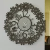 Orologi Da Parete Moderni-Selezionato da Mazzolaluce Orologio rotondo da parete design farfalle fango e avorio