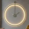 Orologi Da Parete Moderni-Selezionato da Mazzolaluce Orologio rotondo da parete tortora moderno retroilluminato 60cm