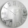 Orologi Da Parete Moderni-Selezionato da Mazzolaluce Orologio rotondo moderno specchio chiaro numeri romani argento