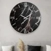 Orologi Da Parete Moderni-Selezionato da Mazzolaluce Orologio tondo 60cm per parete resina nero argento moderno
