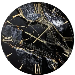 Orologi Da Parete Moderni-Selezionato da Mazzolaluce Orologio tondo per parete 40cm vulcano design moderno