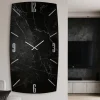 Orologi Da Parete Moderni-Selezionato da Mazzolaluce Orologio verticale da parete 150x80 nero design effetto marmo