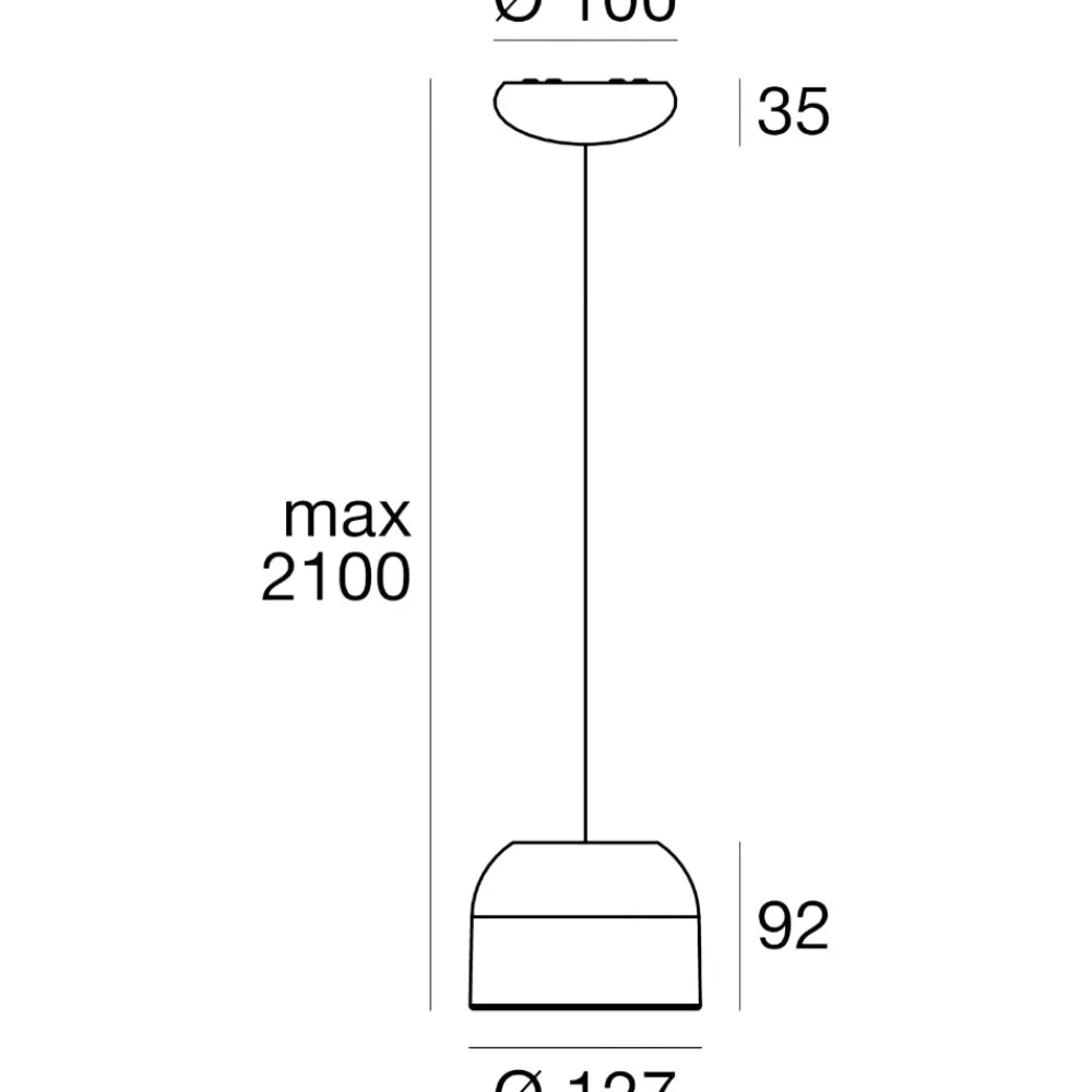 Lampade A Sospensione-Linea Light Outlook lampada a sospensione led 11w 3000k bianca