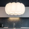 Lampadari Cucina-Ideal Lux Ovalino sp5 lampadario di vetro satinato