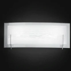 Applique Da Parete-Perenz Illuminazione Overlap applique vetro bianco led 18w 3000k