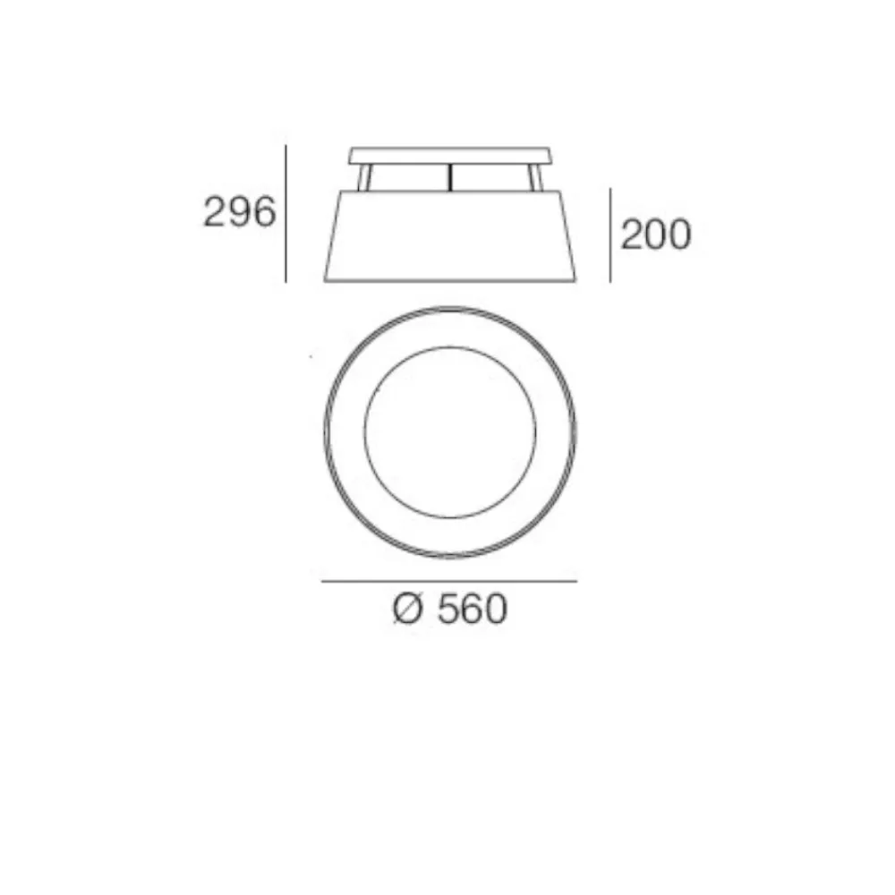 Plafoniere Moderne-Stilnovo Oxygen celeste plafoniera dimmerabile 36w 3000k moderna