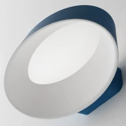 Applique Da Parete-Stilnovo Oxygen applique led 17w 3000k metallo azzurro dimmerabile