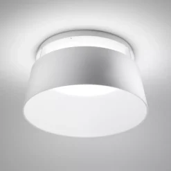 Plafoniere Moderne-Stilnovo Oxygen bianca plafoniera led 50w 3000k luce dimmerabile