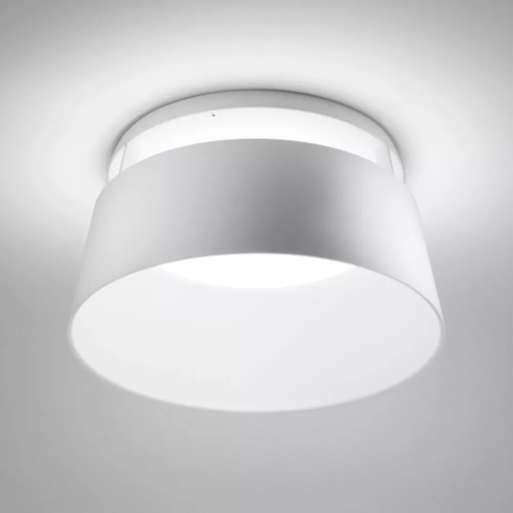 Plafoniere Moderne-Stilnovo Oxygen bianca plafoniera led 50w 3000k luce dimmerabile