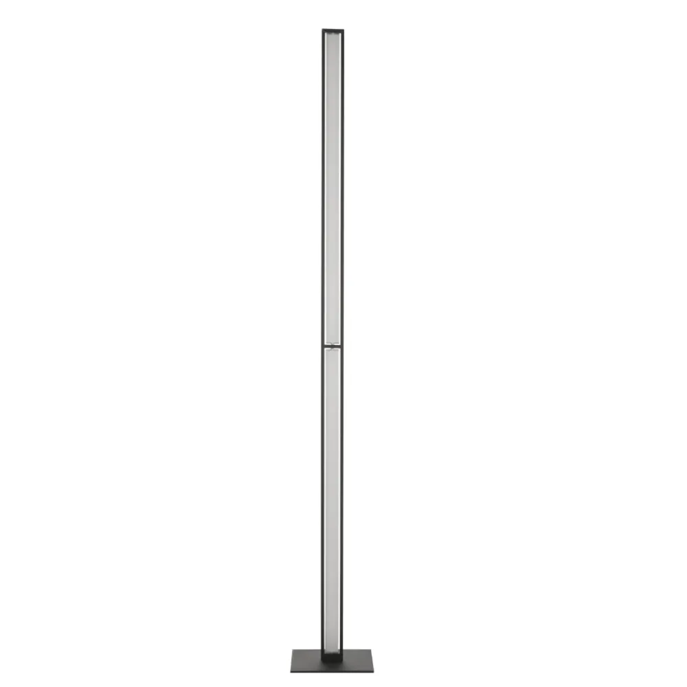 Lampade Da Terra-Stilnovo Oxygen piantana led 3000k nera orientabile dimmerabile