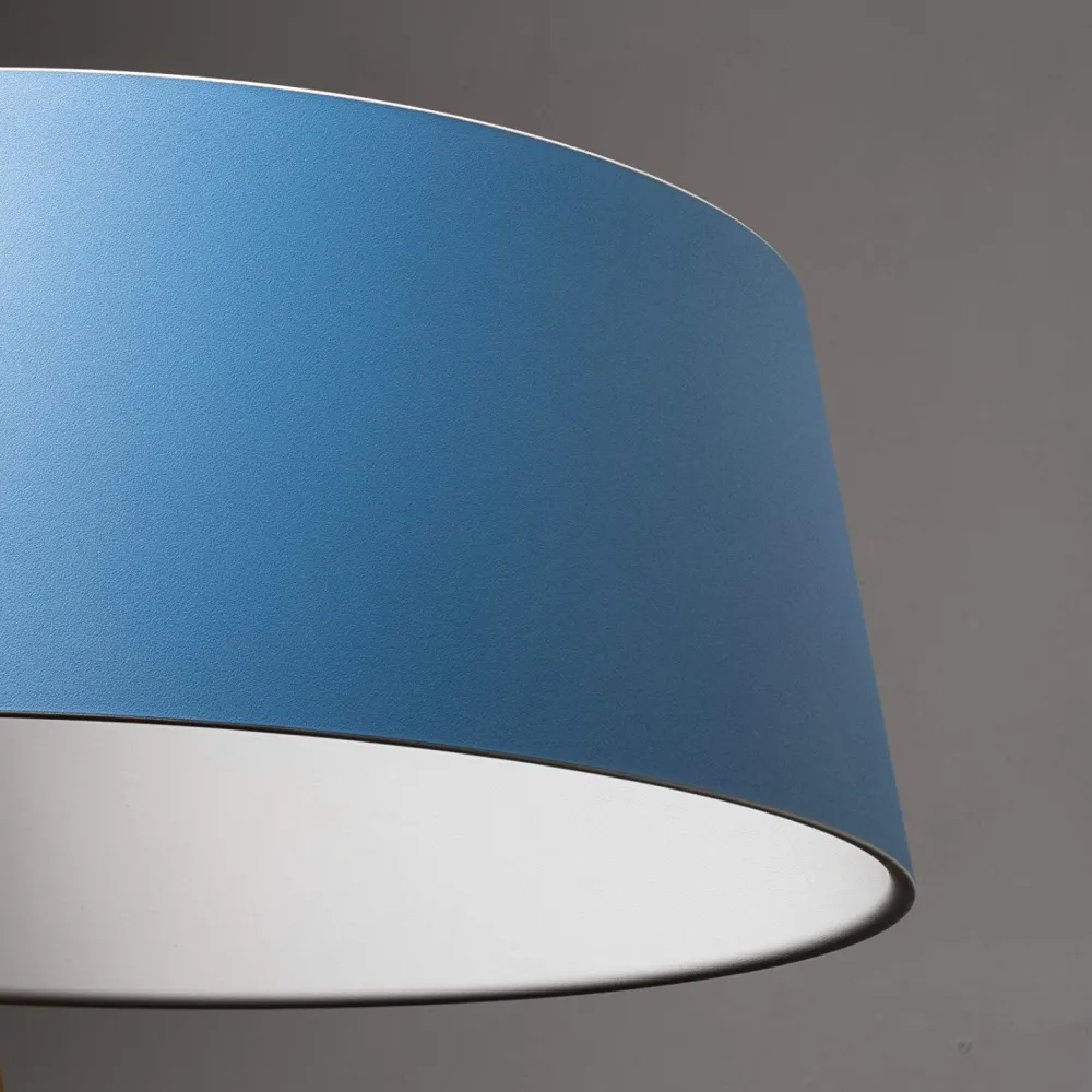 Lampadari Moderni-Stilnovo Oxygen stlinovo lampadario azzurro moderno led 36w 3000k dimmerabile