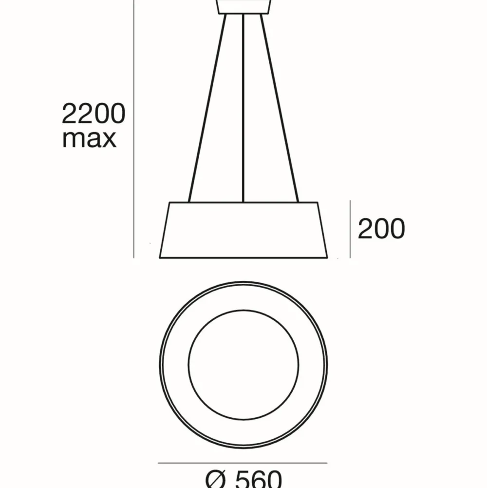 Lampadari Moderni-Stilnovo Oxygen stlinovo lampadario azzurro moderno led 36w 3000k dimmerabile