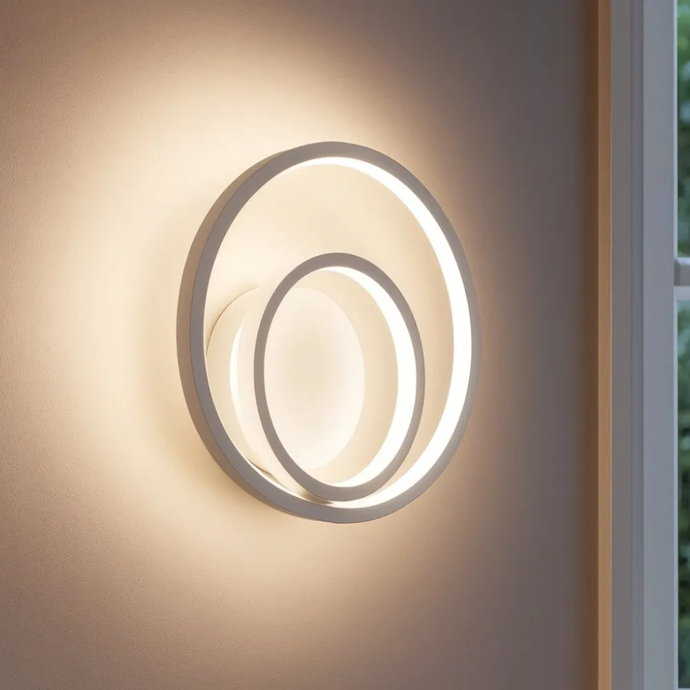 Applique Da Parete-Ideal Lux Oz ap on-off 2700k applique led bianco design