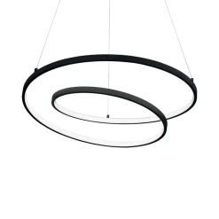 Lampadari Moderni-Ideal Lux Oz bianco sp d60 dali push lampadario led dimmerabile 48w 3000k
