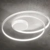 Plafoniere Moderne-Ideal Lux Oz pl dali plafoniera bianca led 3000k dali push design