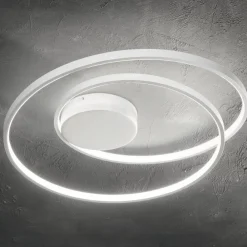 Plafoniere Moderne-Ideal Lux Oz pl on-off 4000k plafoniera led moderna bianca