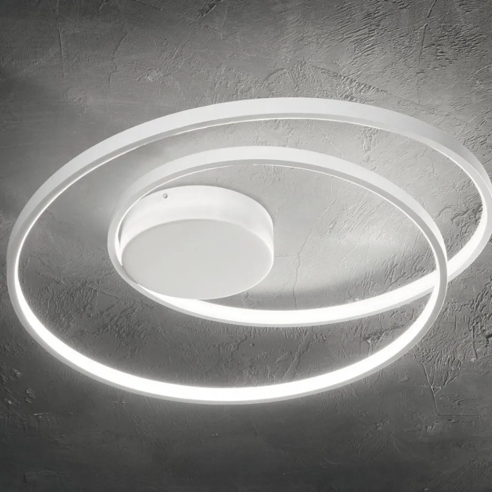 Plafoniere Moderne-Ideal Lux Oz pl on-off 4000k plafoniera led moderna bianca