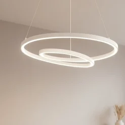 Lampadari Moderni-Ideal Lux Oz sp d60 bianco lampadario per soggiorno moderno led 47w 3000k