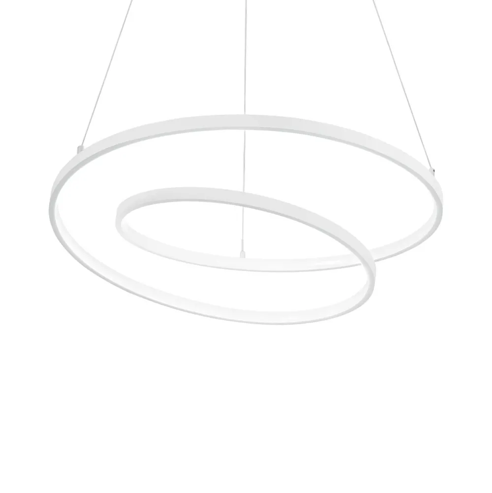 Lampadari Moderni-Ideal Lux Oz sp d60 bianco lampadario per soggiorno moderno led 47w 3000k