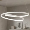 Lampadari Moderni-Ideal Lux Oz sp d80 on-off bianco lampadario per soggiorno moderno led 59w 3000k