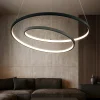 Lampadari Moderni-Ideal Lux Oz sp d60 on-off nero lampadario led 47w 3000k