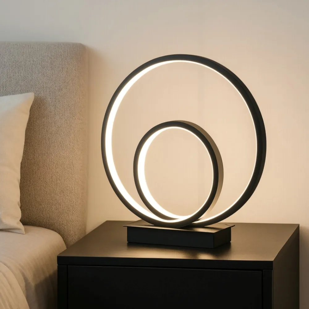 Abat Jour-Ideal Lux Oz tl on-off 2700k abat jour da comodino led design moderno