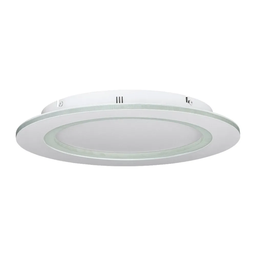 Plafoniere Moderne-Eglo Padrogiano z plafoniera moderna tonda controllo remoto led rgb 2700k a 6500k