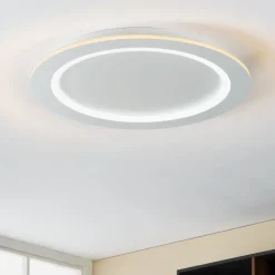 Plafoniere Moderne-Eglo Padrogiano z plafoniera circolare moderna led rgb da 2700k a 6500k smart
