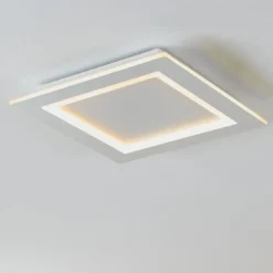 Plafoniere Moderne-Eglo Padrogiano z plafoniera bianca moderna led rgb da 2700k a 6500k smart